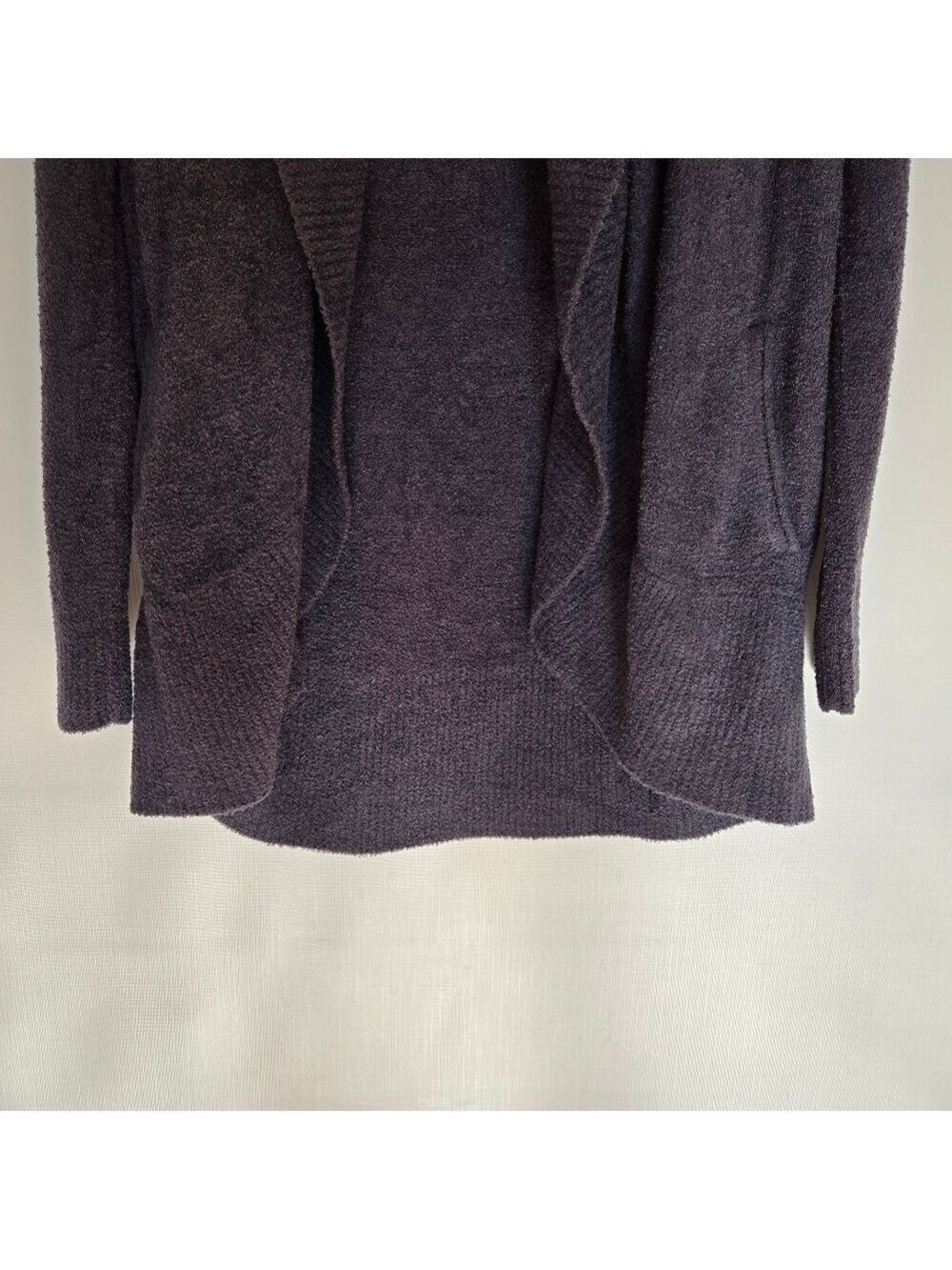 BAREFOOT DREAMS SWEATER CADIGAN WOMENS COZY-CHIC LITE KNIT INDIGO BLUE L/XL - Picture 6 of 10